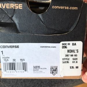 Used Condition Youth Converse Size 1